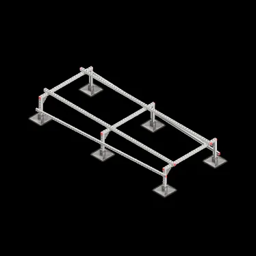 Опорная конструкция для установки оборудования TECHNORAPTOR STEELFOOT 1200х3000 тип 1 HD | KM-TR-STF-SSEI-1200-3000-1 HD | КМ - профиль