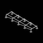 Опорная конструкция для установки оборудования TECHNORAPTOR STEELFOOT 1200х5000 тип 2 | KM-TR-STF-SSEI-1200-5000-2 | КМ - профиль