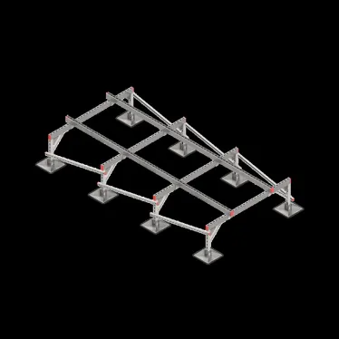 Опорная конструкция для установки оборудования TECHNORAPTOR STEELFOOT 1500х3000 тип 2 | KM-TR-STF-SSEI-1500-3000-2 | КМ - профиль