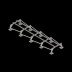 Опорная конструкция для установки оборудования TECHNORAPTOR STEELFOOT 1200х5000 тип 1 | KM-TR-STF-SSEI-1200-5000-1 | КМ - профиль