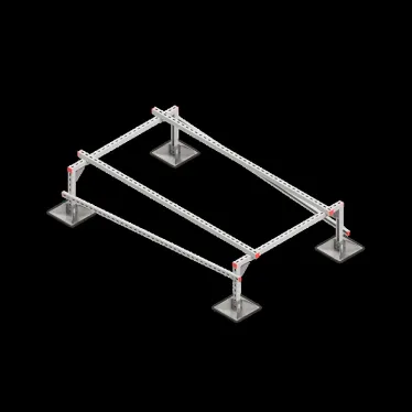 Опорная конструкция для установки оборудования TECHNORAPTOR STEELFOOT 1200х2000 тип 1 | KM-TR-STF-SSEI-1200-2000-1 | КМ - профиль