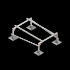 Опорная конструкция для установки оборудования TECHNORAPTOR STEELFOOT 1000х1500 | KM-TR-STF-SSEI-1000-1500 | КМ - профиль