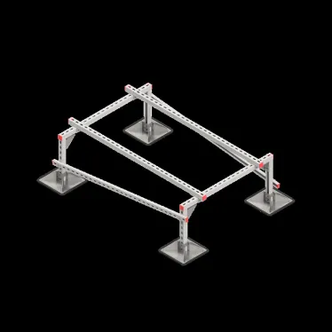 Опорная конструкция для установки оборудования TECHNORAPTOR STEELFOOT 1000х1500 | KM-TR-STF-SSEI-1000-1500 | КМ - профиль