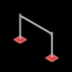 Опорная конструкция для гор. прямоуг. воздуховодов  TECHNORAPTOR FOOT 1500х1000 HD | KM-TR-F-SSHRAD-1500-1000 HD | КМ - профиль