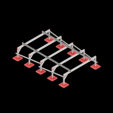 Опорная конструкция для установки оборудования TECHNORAPTOR FOOT 2000х3000 тип 2 HD | KM-TR-F-SSEI-2000-3000-2 HD | КМ - профиль