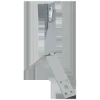 Держатель проводника круглого 6-8мм для конька h-100мм оцинкованная сталь HDZ IEK