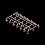 Опорная конструкция для установки оборудования TECHNORAPTOR FOOT 3000х6000 тип 1 | KM-TR-F-SSEI-3000-6000-1 | КМ - профиль