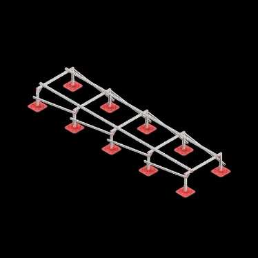 Опорная конструкция для установки оборудования TECHNORAPTOR FOOT 1200х5000 тип 2 | KM-TR-F-SSEI-1200-5000-2 | КМ - профиль