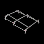 Опорная конструкция для установки оборудования TECHNORAPTOR 2000х3000 тип 1 | KM-TR-SSEI-2000-3000-1 | КМ - профиль