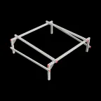 Опорная конструкция для установки оборудования TECHNORAPTOR 1500х1500 тип 1 | KM-TR-SSEI-1500-1500-1 | КМ - профиль