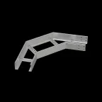 Угол лестничный горизонтальный 90 гр. 100х700х2,0 мм HD N | LGL90-100-700-2.0 HD N | КМ - профиль