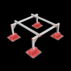 Опорная конструкция для установки оборудования TECHNORAPTOR LIGHTFOOT 1000х1000 | KM-TR-LTF-SSEI-1000-1000 | КМ - профиль