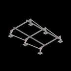 Опорная конструкция для установки оборудования TECHNORAPTOR STEELFOOT 2000х3000 тип 1 HD | KM-TR-STF-SSEI-2000-3000-1 HD | КМ - профиль