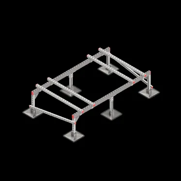 Опорная конструкция для установки оборудования TECHNORAPTOR STEELFOOT 2000х1200 HD | KM-TR-STF-SSEI-2000-1200 HD | КМ - профиль