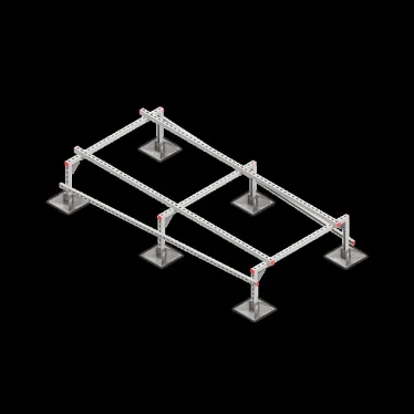 Опорная конструкция для установки оборудования TECHNORAPTOR STEELFOOT 1200х2500 HD | KM-TR-STF-SSEI-1200-2500 HD | КМ - профиль