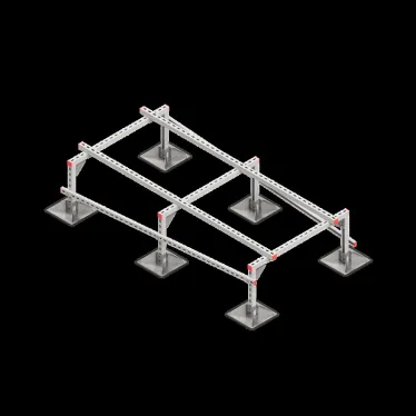 Опорная конструкция для установки оборудования TECHNORAPTOR STEELFOOT 1000х2000 тип 2 HD | KM-TR-STF-SSEI-1000-2000-2 HD | КМ - профиль