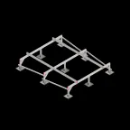 Опорная конструкция для установки оборудования TECHNORAPTOR STEELFOOT 2500х3000 тип 1 | KM-TR-STF-SSEI-2500-3000-1 | КМ - профиль