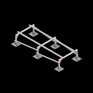 Опорная конструкция для установки оборудования TECHNORAPTOR STEELFOOT 1000х2500 | KM-TR-STF-SSEI-1000-2500 | КМ - профиль