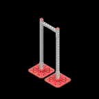 Опорная конструкция для гор. прямоуг. воздуховодов  TECHNORAPTOR FOOT 350х1000 HD | KM-TR-F-SSHRAD-350-1000 HD | КМ - профиль