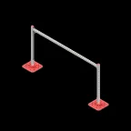 Опорная конструкция для гор. прямоуг. воздуховодов  TECHNORAPTOR FOOT 2000х1000 | KM-TR-F-SSHRAD-2000-1000 | КМ - профиль