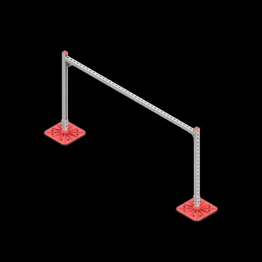 Опорная конструкция для гор. прямоуг. воздуховодов  TECHNORAPTOR FOOT 2000х1000 | KM-TR-F-SSHRAD-2000-1000 | КМ - профиль