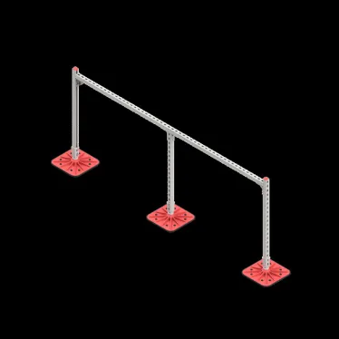 Опорная конструкция для гор. прямоуг. воздуховодов  TECHNORAPTOR FOOT 2500х1000 | KM-TR-F-SSHRAD-2500-1000 | КМ - профиль