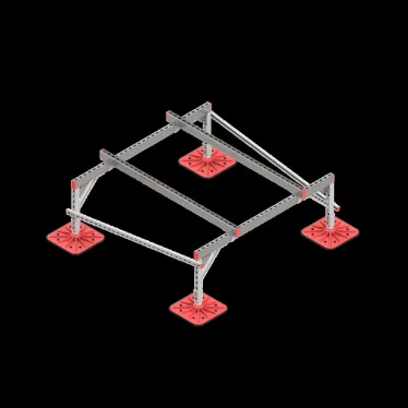 Опорная конструкция для установки оборудования TECHNORAPTOR FOOT 1500х1500 тип 2 HD | KM-TR-F-SSEI-1500-1500-2 HD | КМ - профиль