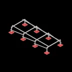 Опорная конструкция для установки оборудования TECHNORAPTOR FOOT 1500х4000 тип 1 HD | KM-TR-F-SSEI-1500-4000-1 HD | КМ - профиль