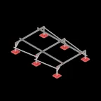 Опорная конструкция для установки оборудования TECHNORAPTOR FOOT 2000х3000 тип 1 | KM-TR-F-SSEI-2000-3000-1 | КМ - профиль