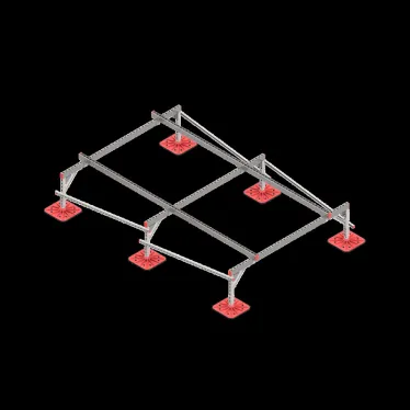 Опорная конструкция для установки оборудования TECHNORAPTOR FOOT 2000х3000 тип 1 | KM-TR-F-SSEI-2000-3000-1 | КМ - профиль