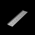                  Дно лестничного лотка перфорированное 700х1,0 L3000 мм | DLLP700-1.0-3000 | КМ - профиль
               