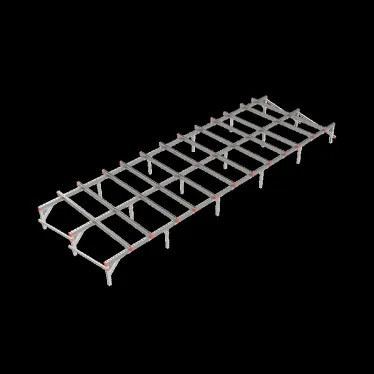 Опорная конструкция для установки оборудования TECHNORAPTOR 6000х2000 HD | KM-TR-SSEI-6000-2000 HD | КМ - профиль