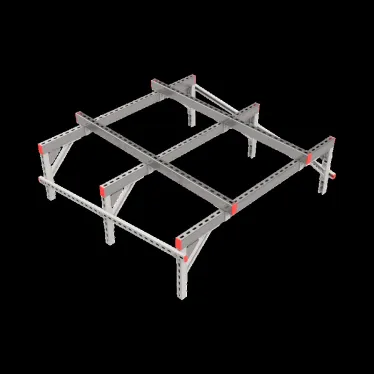 Опорная конструкция для установки оборудования TECHNORAPTOR 1500х1500 тип 3 HD | KM-TR-SSEI-1500-1500-3 HD | КМ - профиль