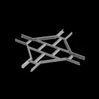                  Х-разветвитель лестничный 50х500х1,2 мм HD N | LXD50-500-1.2 HD N | КМ - профиль
               