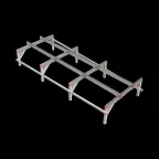 Опорная конструкция для установки оборудования TECHNORAPTOR 1200х3000 тип 3 | KM-TR-SSEI-1200-3000-3 | КМ - профиль