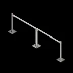 Опорная конструкция для гор. прямоуг. воздуховодов  TECHNORAPTOR STEELFOOT 3000х1000 HD | KM-TR-STF-SSHRAD-3000-1000 HD | КМ - профиль