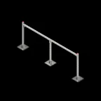 Опорная конструкция для гор. прямоуг. воздуховодов  TECHNORAPTOR STEELFOOT 2500х1000 | KM-TR-STF-SSHRAD-2500-1000 | КМ - профиль