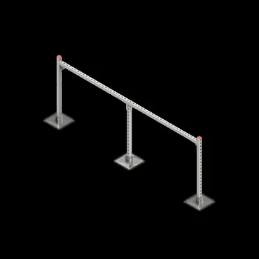 Опорная конструкция для гор. прямоуг. воздуховодов  TECHNORAPTOR STEELFOOT 2500х1000 | KM-TR-STF-SSHRAD-2500-1000 | КМ - профиль