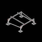 Опорная конструкция для установки оборудования TECHNORAPTOR STEELFOOT 1500х1500 тип 2 HD | KM-TR-STF-SSEI-1500-1500-2 HD | КМ - профиль