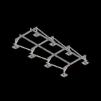 Опорная конструкция для установки оборудования TECHNORAPTOR STEELFOOT 1500х3500 | KM-TR-STF-SSEI-1500-3500 | КМ - профиль