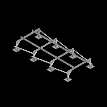 Опорная конструкция для установки оборудования TECHNORAPTOR STEELFOOT 1500х3500 | KM-TR-STF-SSEI-1500-3500 | КМ - профиль