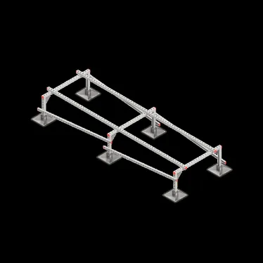 Опорная конструкция для установки оборудования TECHNORAPTOR STEELFOOT 1000х3000 | KM-TR-STF-SSEI-1000-3000 | КМ - профиль