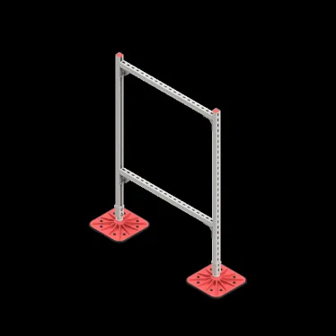 Опорная конструкция для гор. прямоуг. воздуховодов  TECHNORAPTOR FOOT 1000х1500 HD | KM-TR-F-SSHRAD-1000-1500 HD | КМ - профиль