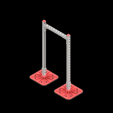 Опорная конструкция для гор. прямоуг. воздуховодов  TECHNORAPTOR FOOT 500х1000 HD | KM-TR-F-SSHRAD-500-1000 HD | КМ - профиль