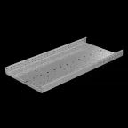                  Лоток перф. 80х600х1,0 L6000 мм "Быстрый монтаж ПЛЮС" HD | LPplus80-600-1.0-6000 HD | КМ - профиль
               