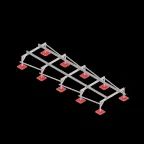 Опорная конструкция для установки оборудования TECHNORAPTOR FOOT 1500х5000 HD | KM-TR-F-SSEI-1500-5000 HD | КМ - профиль