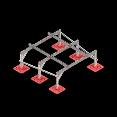 Опорная конструкция для установки оборудования TECHNORAPTOR FOOT 1500х1500 тип 3 HD | KM-TR-F-SSEI-1500-1500-3 HD | КМ - профиль