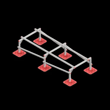 Опорная конструкция для установки оборудования TECHNORAPTOR FOOT 1000х2500 HD | KM-TR-F-SSEI-1000-2500 HD | КМ - профиль