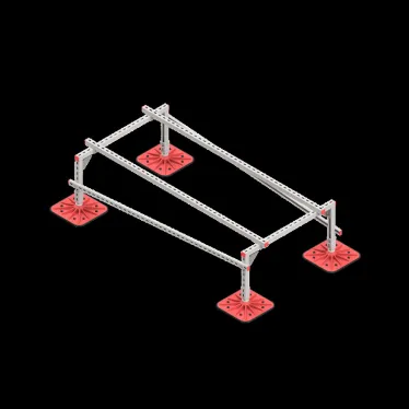 Опорная конструкция для установки оборудования TECHNORAPTOR FOOT 1000х2000 тип 1 HD | KM-TR-F-SSEI-1000-2000-1 HD | КМ - профиль