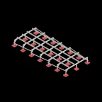 Опорная конструкция для установки оборудования TECHNORAPTOR FOOT 2500х6000 | KM-TR-F-SSEI-2500-6000 | КМ - профиль